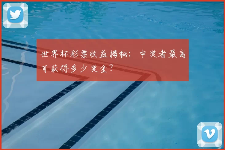 世界杯彩票收益揭秘:中奖者最高可获得多少奖金?