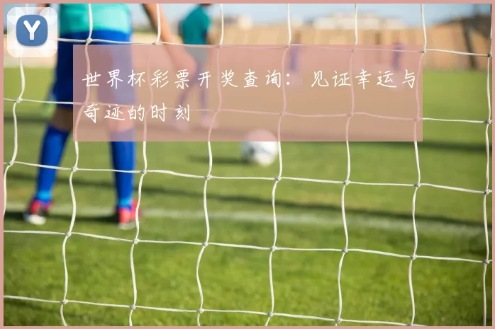 世界杯彩票开奖查询：见证幸运与奇迹的时刻
